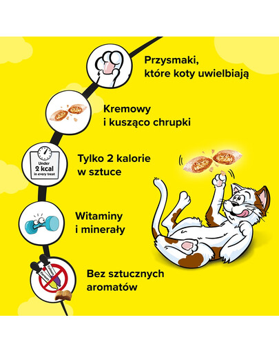 DREAMIES Mega Box 350g Kaķu kārums ar gardu sieru