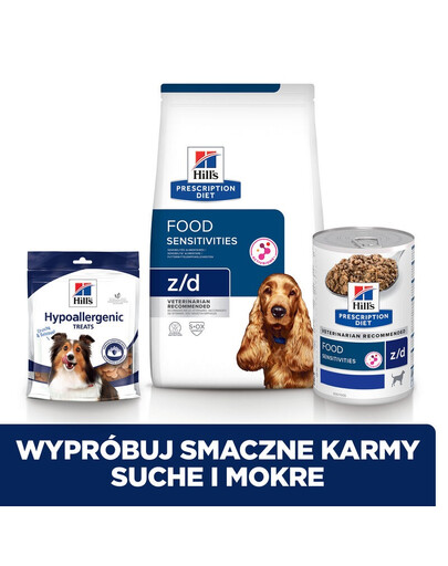 HILL'S Prescription Diet Canine z/d 370 g pārtikas produktu nepanesamība
