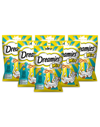 DREAMIES Dreamies lasis un siers 6 x 60 g