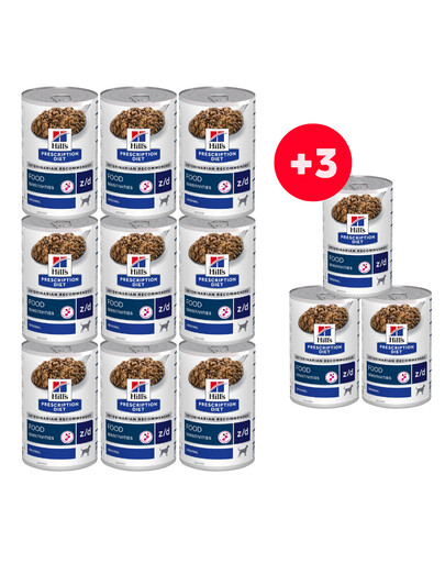 HILL'S Prescription Diet Canine z/d 370 g pārtikas produktu nepanesamība