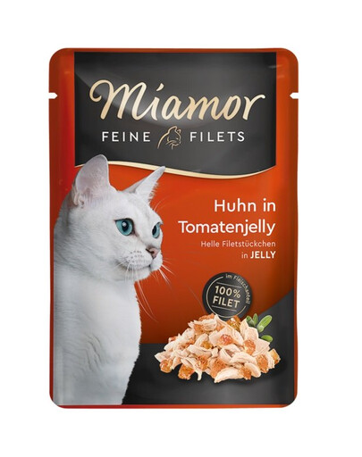 MIAMOR Feline Filets Vistas fileja ar tomātu želejā 24x100g