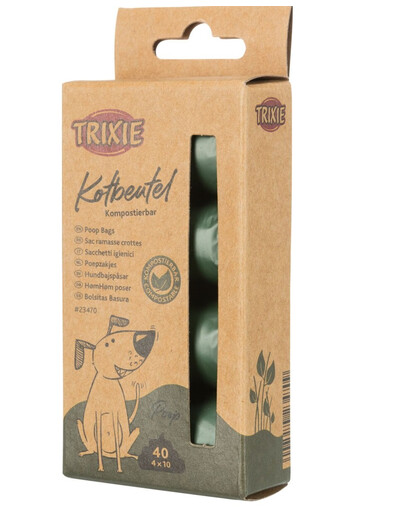 Trixie bioloģiski noārdāmi suņu izkārnījumu maisiņi 4 X 10 gab.