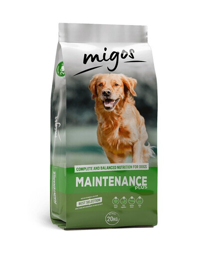 MIGOS Maintenance Plus 20 kg suņiem ar zemu aktivitāti un vitamīniem