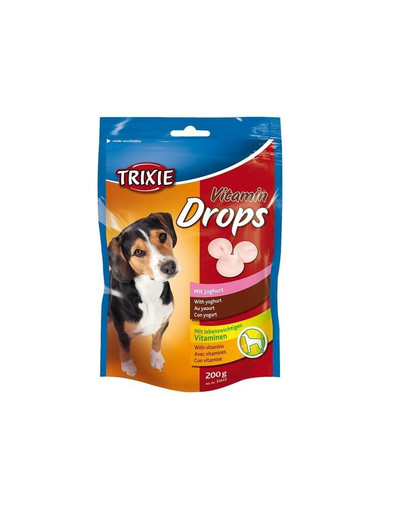 Trixie Vitamindrops šunų skanėstai su jogurtu 200 g