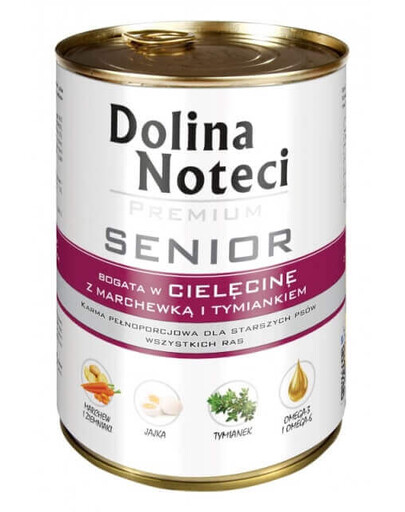 DOLINA NOTECI Premium Senior ar teļa gaļu, moku un timiānu 400 g