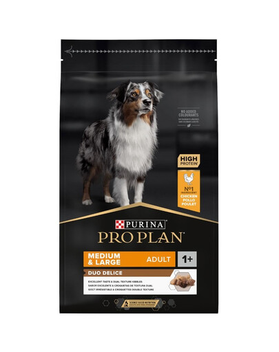 PURINA PRO PLAN Duo Delice Adult Chicken 10 kg pieaugušiem suņiem, kas bagāti ar vistas gaļu