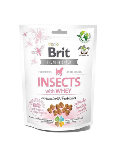BRIT Care Dog Crunchy Cracker Puppy Insect 200 g kārumi kucēniem
