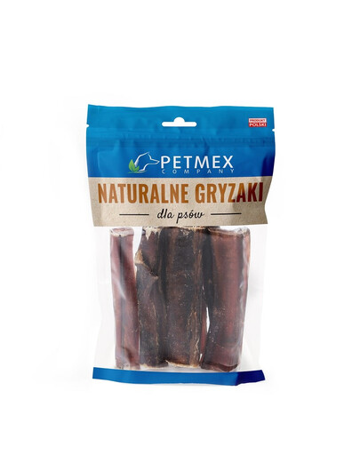 PETMEX Liellopa dzimumlocekļa sagriezums 12cm 5gab dabīgs suņu košļājamā mašīna