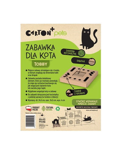 CARTON+ PETS Interaktīvā rotaļlieta Tobby