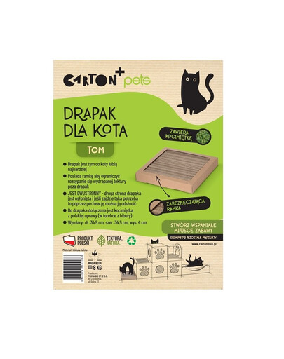 CARTON+ PETS Kartona kaķu skrāpis Tom