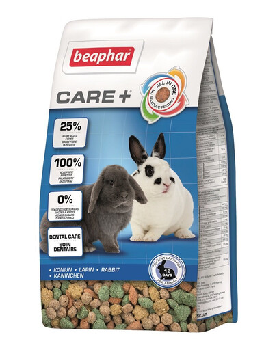 BEAPHAR Care+ Rabbit 5 kg barība Super Premium trušiem