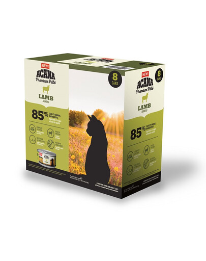 ACANA Premium Pate Jēra gaļas pastēte kaķiem 8 x 85 g