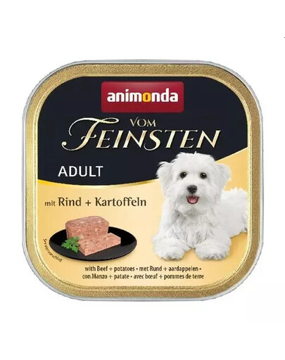 ANIMONDA Vom Feinsten Adult liellopu gaļa un kartupeļi 12x150 g