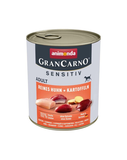 ANIMONDA Grancarno Sensitive vistas gaļa ar kartupeļiem 12x800 g