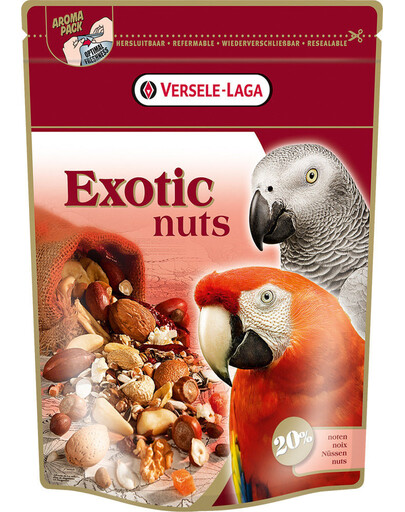Versele-Laga Exotic Nuts 750 g barība ar riekstiem lielajiem papagaiļiem