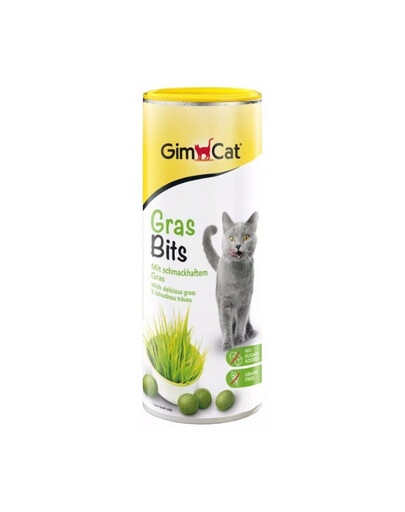 GIMCAT Tasty Tabs GrassBits 425 g kārums ar zāli kaķiem