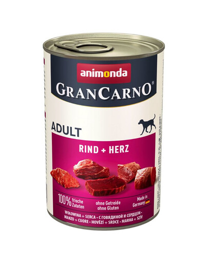 ANIMONDA Grancarno 400 g bez graudu konservu suņu barība
