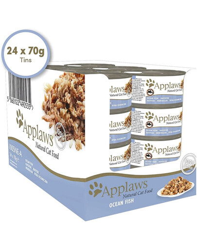 APPLAWS Cat Tin Ocean Fish 24x70g okeāna zivs