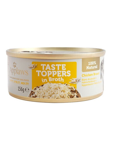 APPLAWS Dog Tin Taste Toppers 72x156g bundžās buljonā suņiem