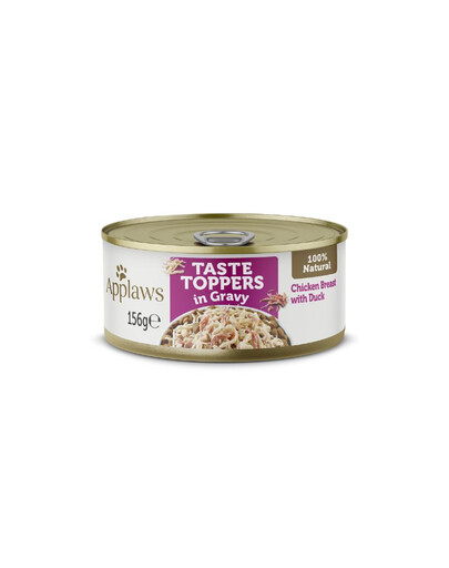 APPLAWS Dog Taste Toppers Vistas krūtiņa ar pīli 12 x 156 g
