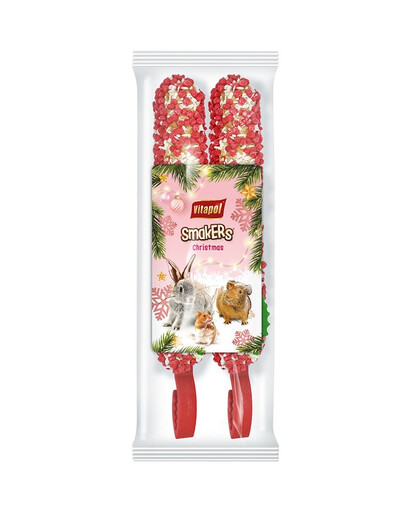 VITAPOL Christmas smakers Ziemassvētku flakons grauzējiem un trušiem 2 gab.