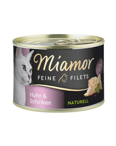 MIAMOR Feline Filets vistas gaļa un šķiņķis savā mērcē 156 g
