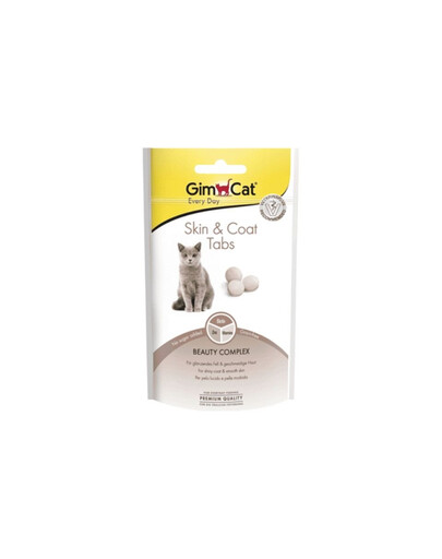 GIMCAT Every Day Tabs Skin&Coat 40 g ārstniecisks līdzeklis kaķu veselīgam kažokam un ādai