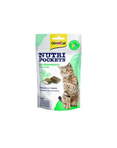 GIMCAT Nutri Pockets ar kaķumētru 60 g ar kaķumētru
