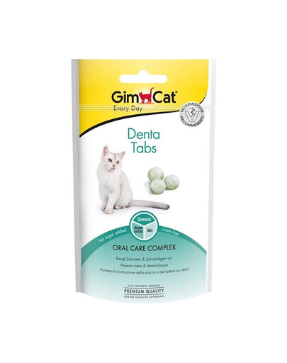 GIMCAT Every Day Tabs Denta 40 g mutes dobuma higiēnas līdzeklis kaķiem