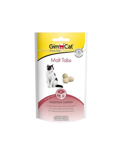 GIMCAT Every Day Tabs Malt 40 g kaķu caurejas gardumi