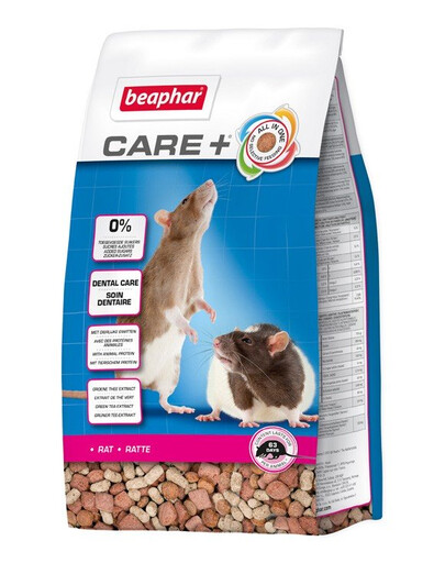 BEAPHAR Care+ Rat Žurku barība 1,5 kg