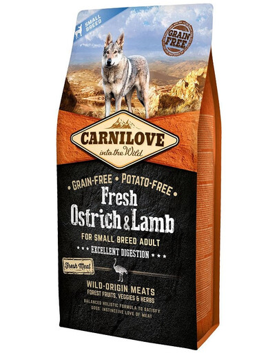 CARNILOVE Ostrich & Lamb for Small Breed 6 kg