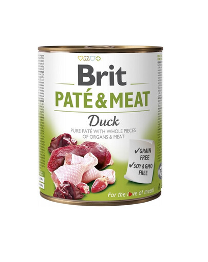 BRIT Pate&Meat Duck 800 g pīļu pastēte