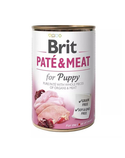 BRIT Pate&Meat puppy 400 g kucēnu pastēte