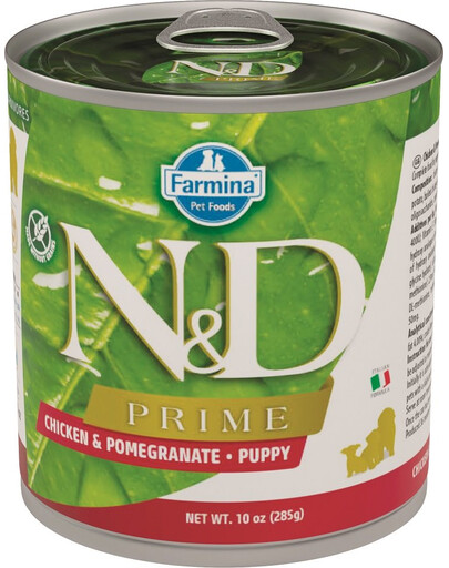 FARMINA N&D Prime Canine Vistas un granātābolu Puppy 285 gr