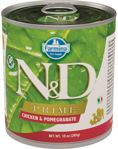 FARMINA N&D Prime Dog Chicken & Pomegranate konservi 285 g