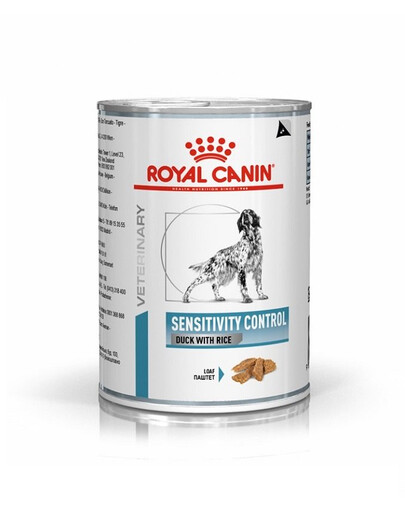 ROYAL CANIN Dog sensitivity control duck 6 x 410 g mitrā barība pieaugušiem suņiem ar nevēlamām reakcijām uz pārtiku