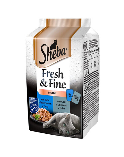 SHEBA MINI konservi ar zivīm 72x50g