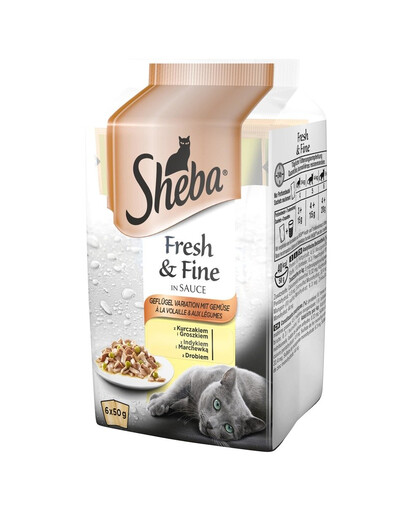 SHEBA MINI konservai su paukštiena 12 x 6 x 50 g