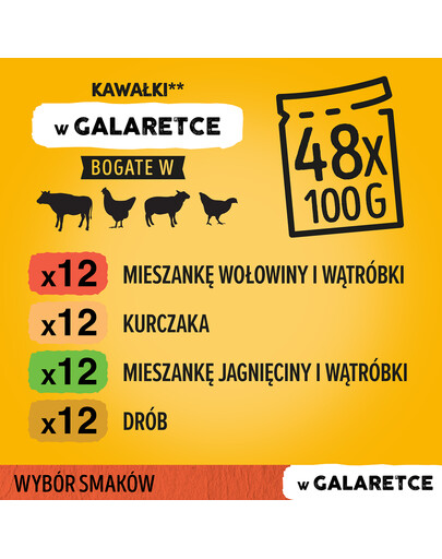 PEDIGREE Adult konservi pieaugušiem suņiem ar jēra, putnu, liellopu gaļu 48x100 g
