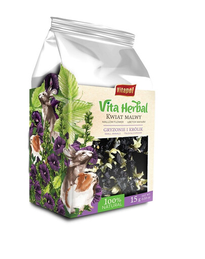 VITAPOL Vita Herbal Malvas zieds grauzējiem un trušiem 15g
