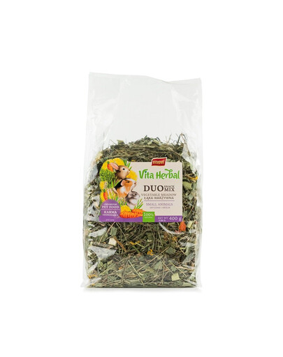 VITAPOL Vita Herbal Duo Snack dārzeņu pļava grauzējiem un trušiem 400 g