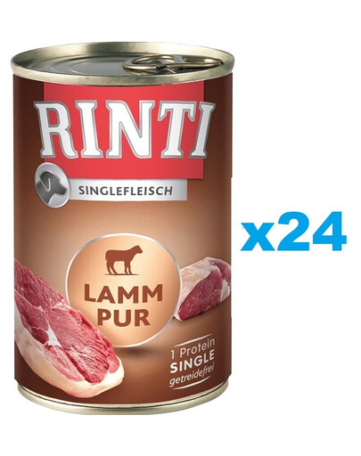 RINTI Singlefleisch Lamb Pure 24x400 gmonoproteīna jērs