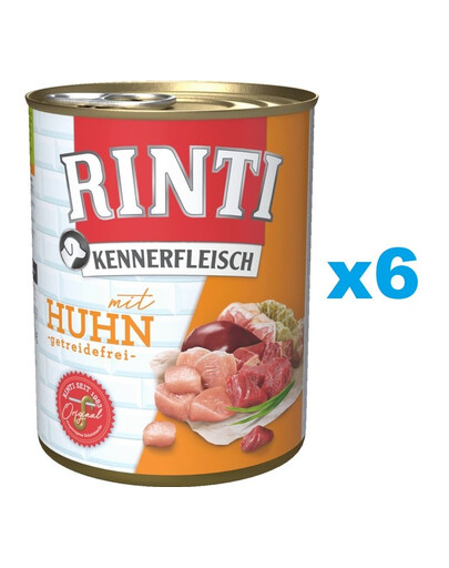 RINTI Kennerfleisch Chicken   vistas gaļa 6x800 g