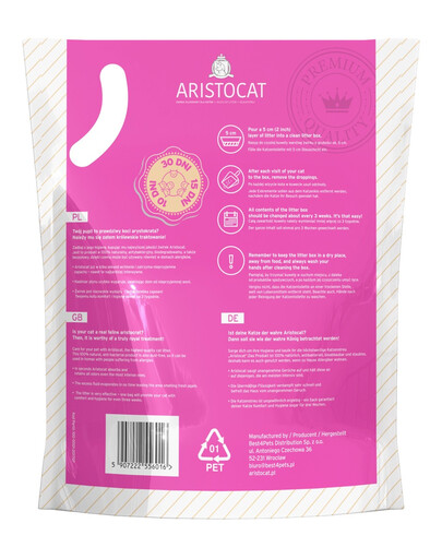 ARISTOCAT Żwirek silikonowy dla kotów 30,4 l (8x3,8 l) bezzapachowy