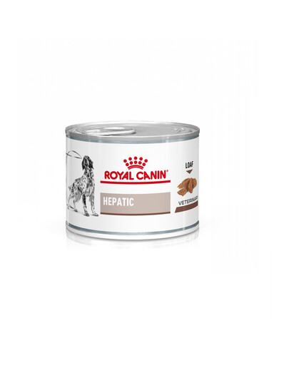ROYAL CANIN Hepatic 12 x 200 g mitrā barība pieaugušiem suņiem ar aknu slimībām