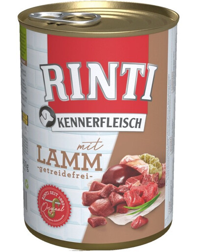RINTI Kennerfleisch Lamb jēra gaļa 12x400 g