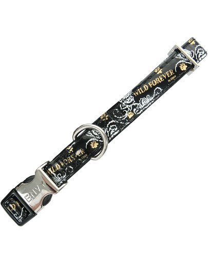 Zolux Envy reguliuojamas antkaklis Wild Forever 10 mm juodas