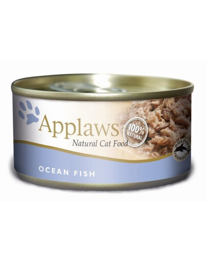 APPLAWS Konservi kaķiem bundžā ar okeāna zivīm 156 g