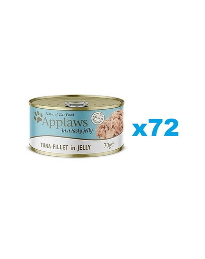 APPLAWS Cat Adult Tuna Fillet in Jelly t tuncis želejā 72x70g